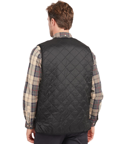 Barbour Gile trapuntato con zip Polarquilt nero