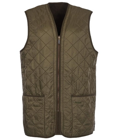 Barbour Gilet/trapuntato con zip unisex Polarquilt verde