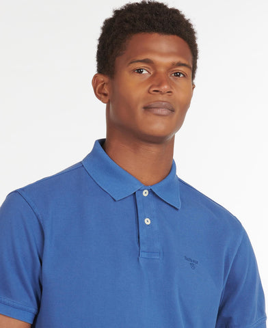 Barbour Men's Washed Sports Polo Light Blue