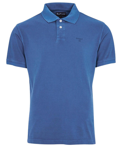 Barbour Men's Washed Sports Polo Light Blue
