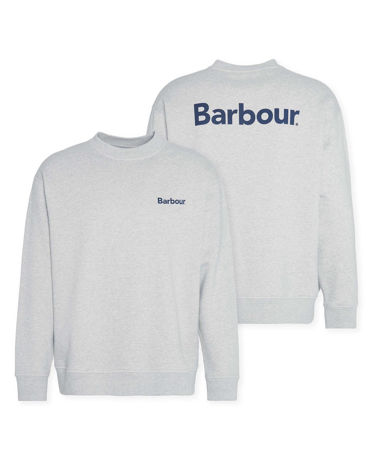 Barbour Brushed Nicholas Herren-Sweatshirt mit Rundhalsausschnitt, Grau