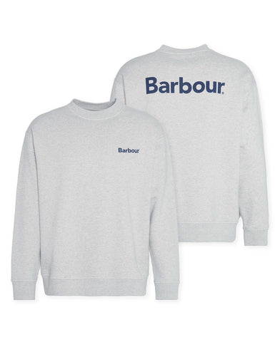 Barbour Brushed Nicholas Crewneck Sweatshirt for Men in Grey