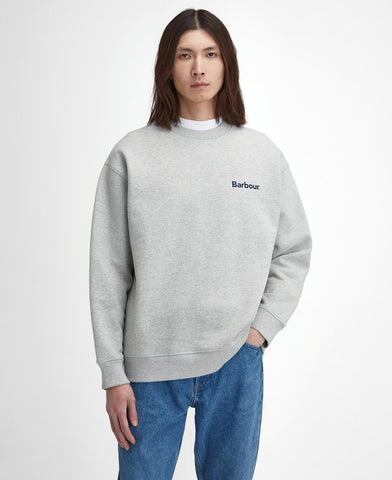 Barbour Brushed Nicholas Herren-Sweatshirt mit Rundhalsausschnitt, Grau