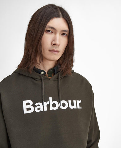 Barbour Brushed Nicholas Herren Kapuzenpullover Grün