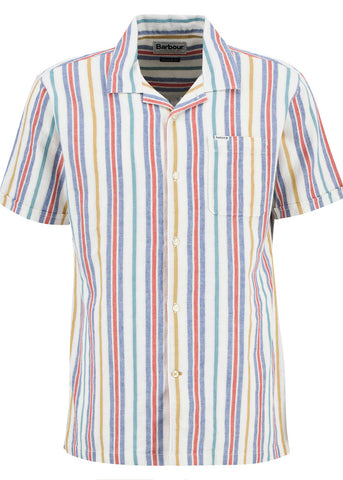 Barbour Camicia rigata da uomo manica corta Waterbay