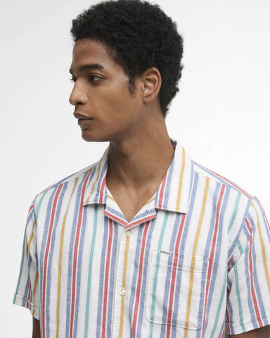 Barbour Camicia rigata da uomo manica corta Waterbay