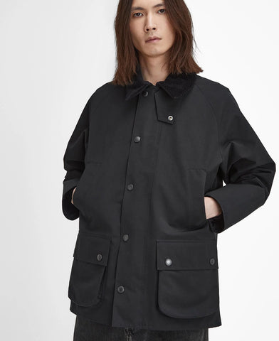 Barbour Giacca cerata da uomo Classic Bedale Nero