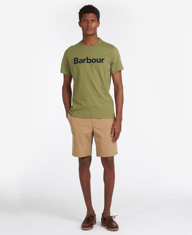 Barbour Men's T-Shirt Green Logo