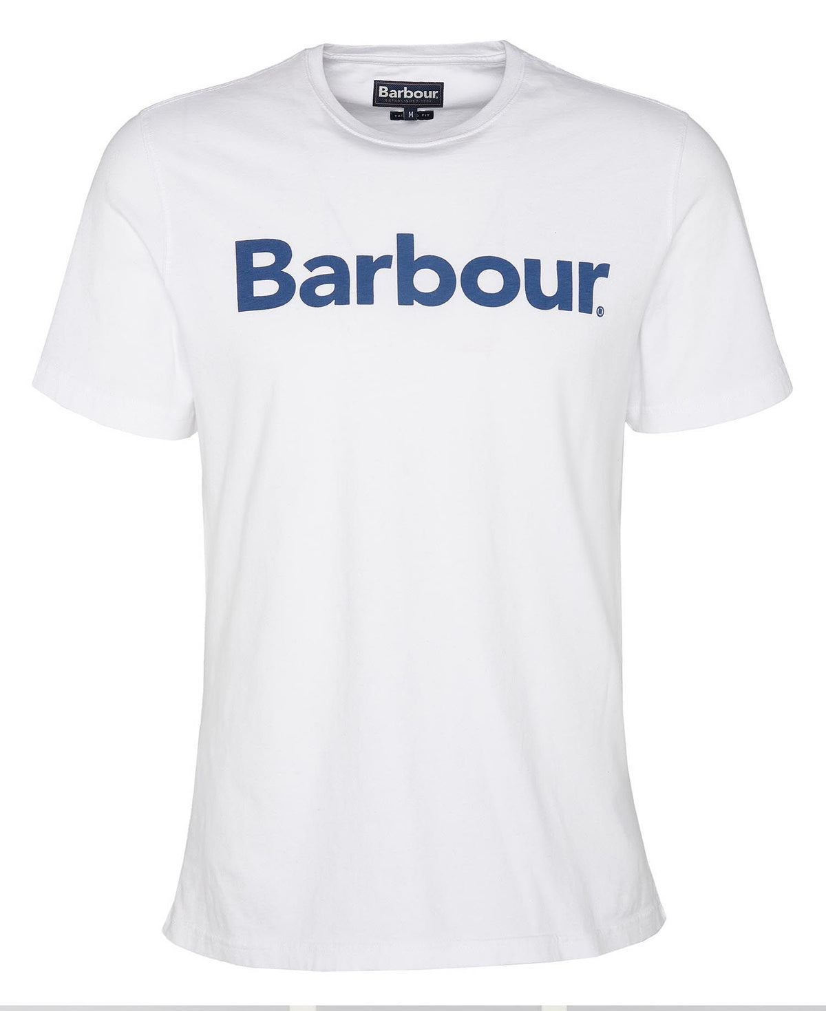Barbour Men's White Logo T-Shirt
