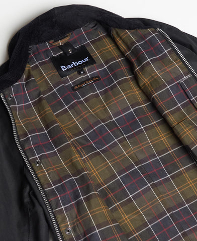 Barbour Ashby Waxed Jacket for Men Black