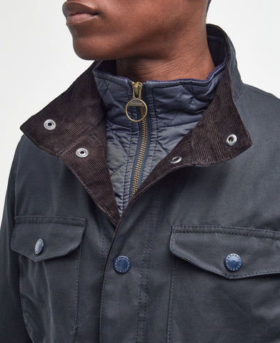 Barbour Ogston Wax Jacket for Men Blue