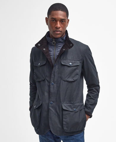 Barbour Ogston Wax Jacket for Men Blue