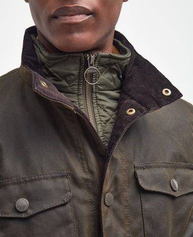 Barbour Giacca da uomo cerata Ogston Wax verde