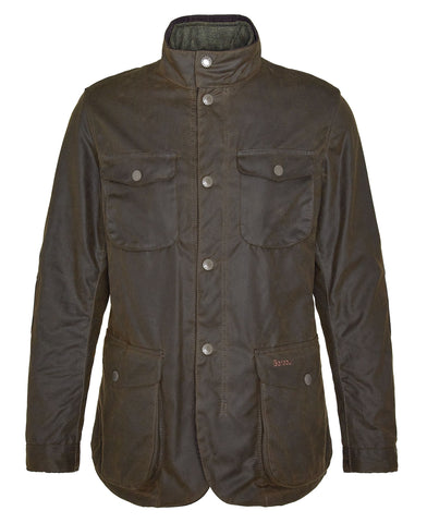 Barbour Giacca da uomo cerata Ogston Wax verde