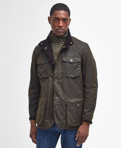 Barbour Giacca da uomo cerata Ogston Wax verde