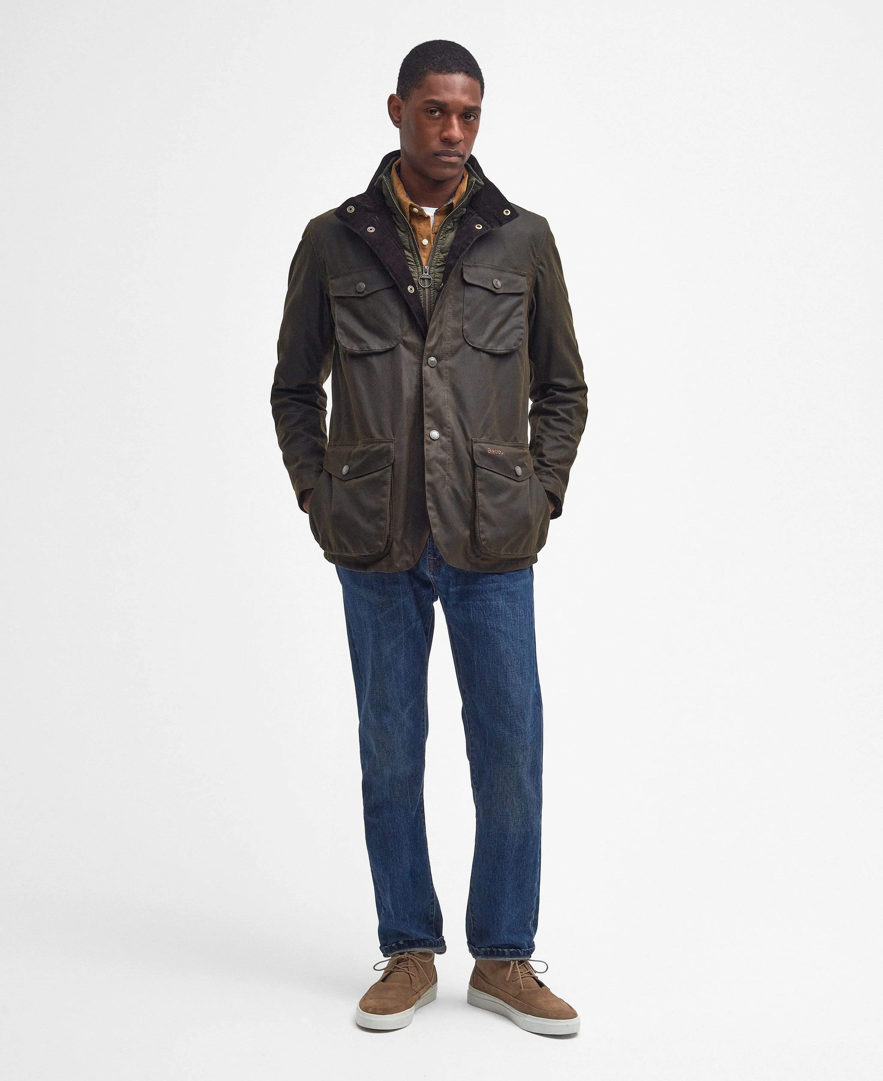 Barbour Ogston Wax Jacket Green - Main Image
