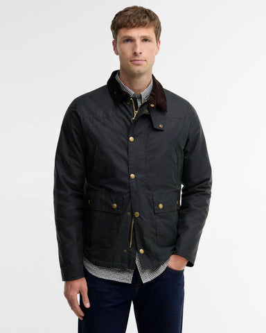 Barbour Giacca da uomo in cotone cerato Reelin  MWX1106SG51