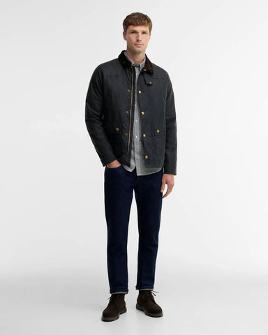 Barbour Giacca da uomo in cotone cerato Reelin  MWX1106SG51