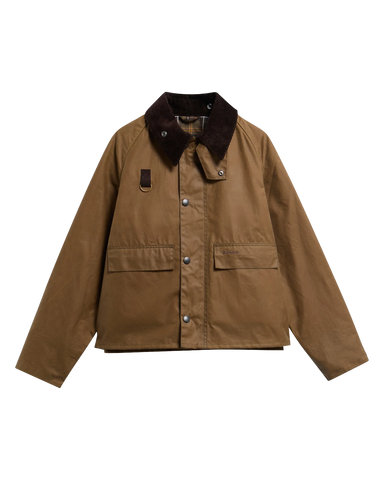 Barbour Giacca da uomo cerata SL Spey beige scuro MWX1212SN31