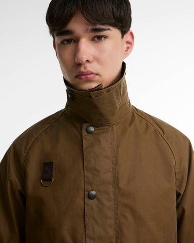 Barbour Giacca da uomo cerata SL Spey beige scuro MWX1212SN31