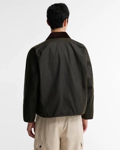 Barbour Giacca Cerata da uomo OS Transport Wax verde