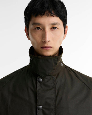 Barbour Giacca Cerata da uomo OS Transport Wax verde