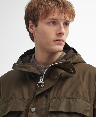 Barbour Giacca da uomo cerata Re-Engineered Durham Verde