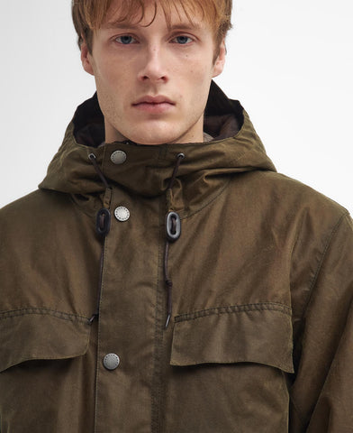 Barbour Giacca da uomo cerata Re-Engineered Durham Verde