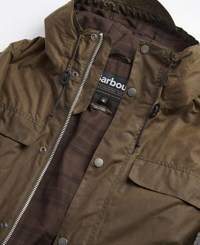 Barbour Giacca da uomo cerata Re-Engineered Durham Verde