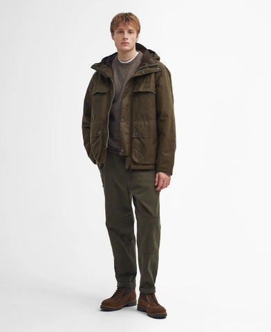 Barbour Giacca da uomo cerata Re-Engineered Durham Verde