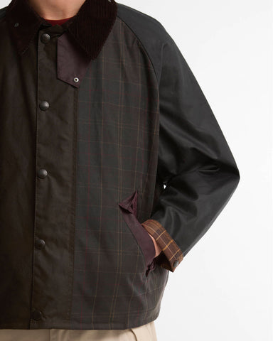 Barbour Giacca cerata da uomo Patchwork Transport MWX2499OL71