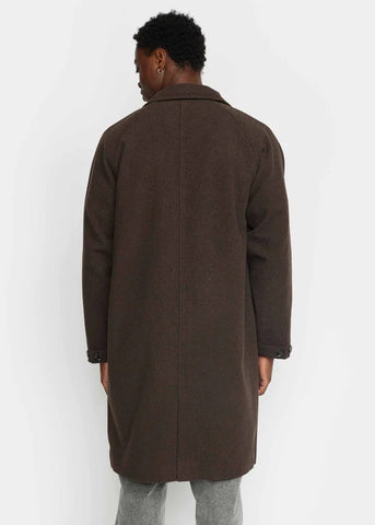 Revolution Cappotto misto lana da uomo Mac marrone