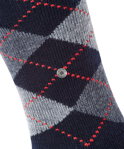 Burlington Preston Gambaletti da uomo con Fantasia Argyle a Rombi Preston