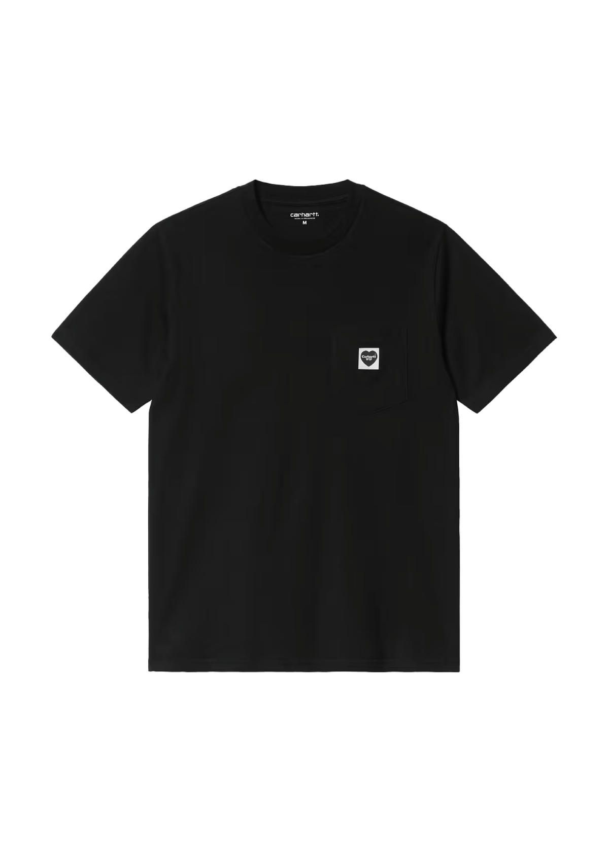 Carhartt Wip T-Shirt da uomo con taschino manica corta Pocket Heart nera