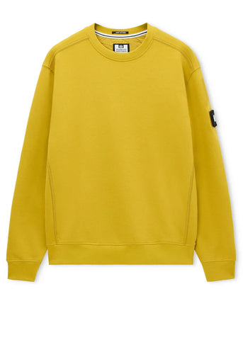 Weekend Offender Felpa girocollo da uomo Thunder gialla