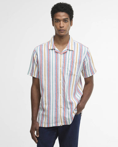 Barbour Camicia rigata da uomo manica corta Waterbay