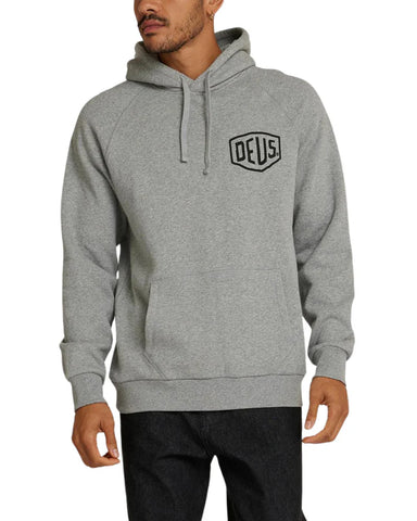 Deus Ex Machina Felpa con cappuccio da uomo Venice Address grigia