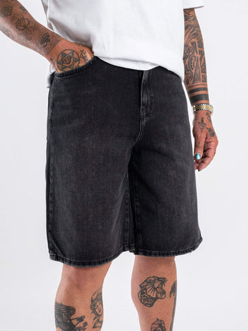 Only & Sons Pantaloncino in jeans da uomo Carl nero