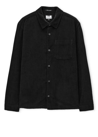 Weekend Offender  Camicia da uomo in velluto a coste Welch Cord nera