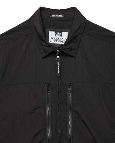 Weekend Offender Camicia in nylon da uomo Nickey Eyes nera