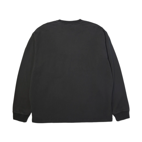 Huf T-Shirt da uomo manica lunga con taschino 89 Knit Top grigia