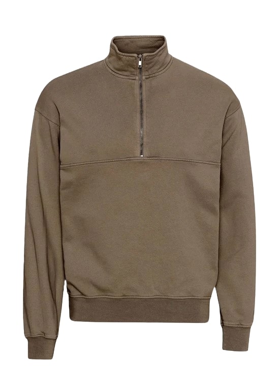 Buntes Standard-Sweatshirt mit halbem Reißverschluss für Herren CS1014