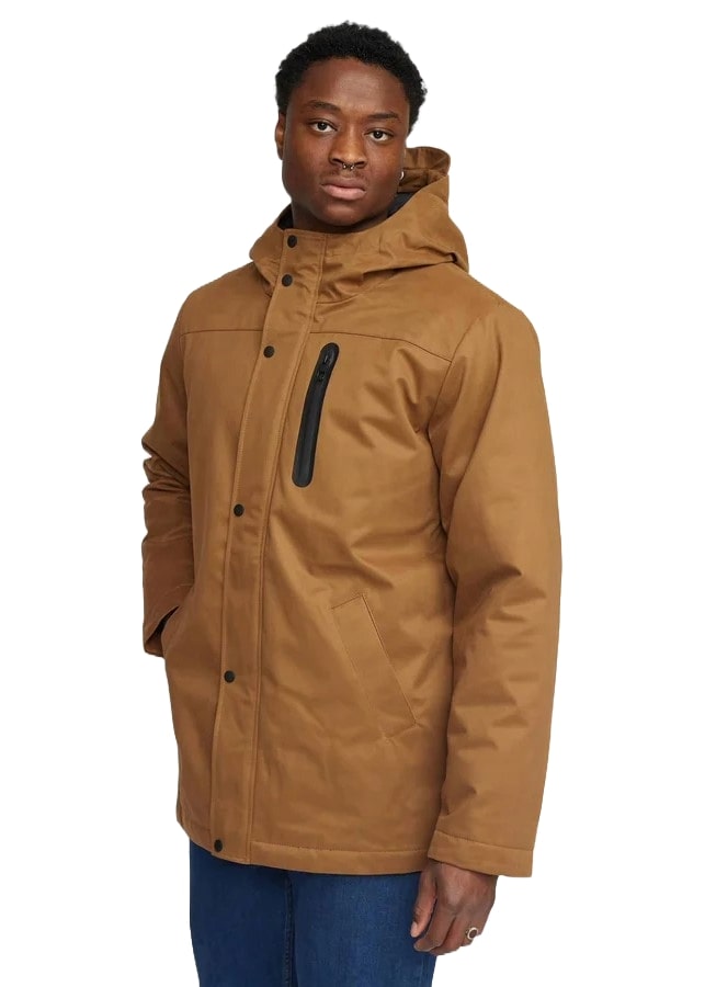 Revolution Giacca da uomo Parka marrone