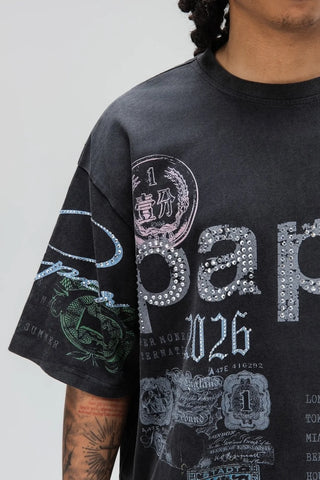 Paper Money T-Shirt da uomo manica corta Dreamers nera