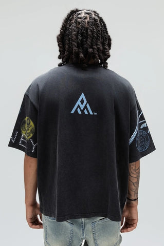 Paper Money T-Shirt da uomo manica corta Dreamers nera