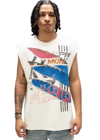 Paper Money T-Shirt smanicata da uomo Counterfei panna