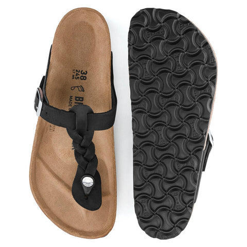 Birkenstock Damen Sandale Gizeh geflochten Schwarz