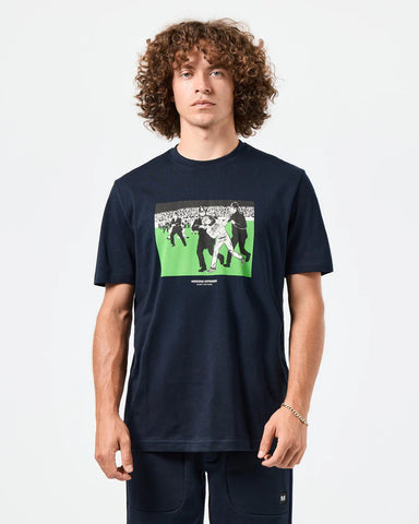 Weekend Offender T-Shirt da uomo manica corta Saturday Kids blu