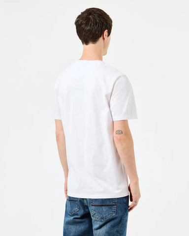 Weekend Offender T-Shirt da uomo manica corta Metropolitan peace bianca