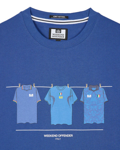 Weekend Offender Men's short sleeve T-Shirt Italy Blue